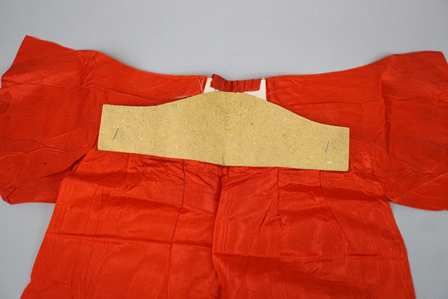A picture containing clothing, orange

Description automatically generated