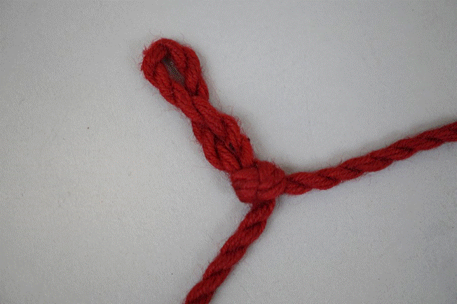A red rope on a white surface

Description automatically generated with low confidence