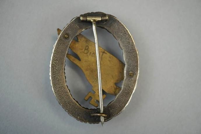A close-up of a brooch

Description automatically generated