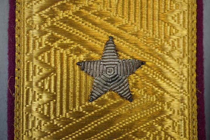 A star on a gold surface

Description automatically generated