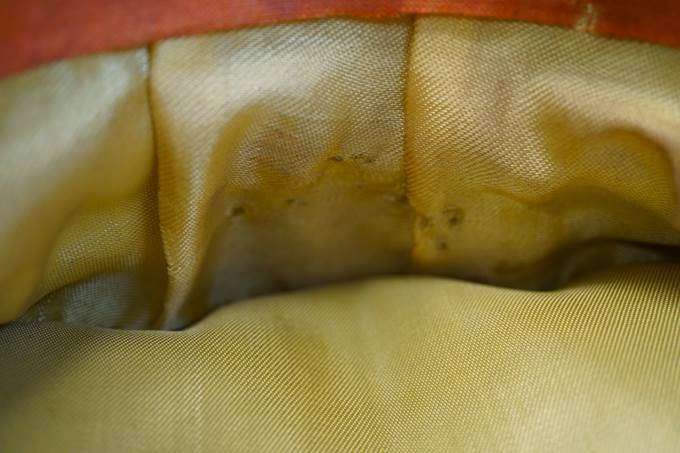 A close-up of a yellow fabric

Description automatically generated