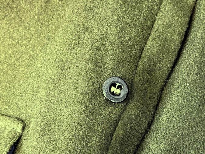 A button on a green coat

Description automatically generated