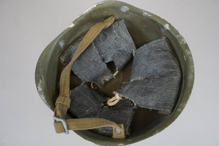 A helmet with a broken helmet

AI-generated content may be incorrect.