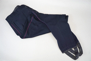 A pair of pants with straps

Description automatically generated